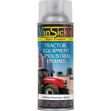 Tractor, Equipment & Industrial Enamel Hi Heat 12oz Spray - Satin Aluminum