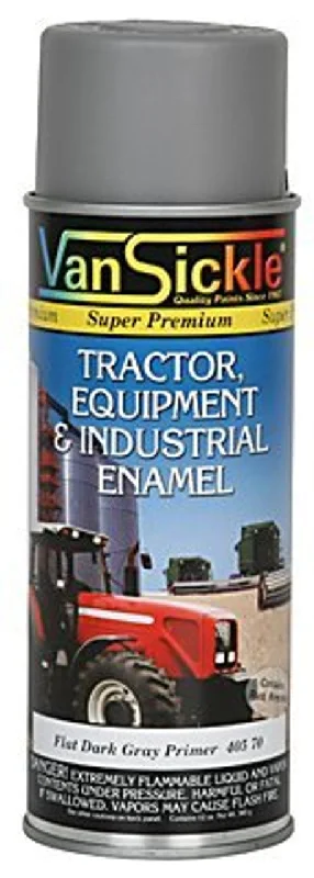 Tractor, Equipment & Industrial Enamel Primer 12oz Spray - Flat Dark Grey