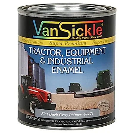 Tractor, Equipment & Industrial Enamel Primer Qt - Flat Dark Grey