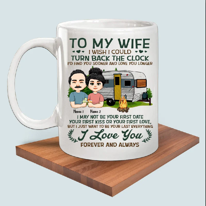 Camping Couple Custom Mug Find You Sooner Love You Longer Personalized Gift