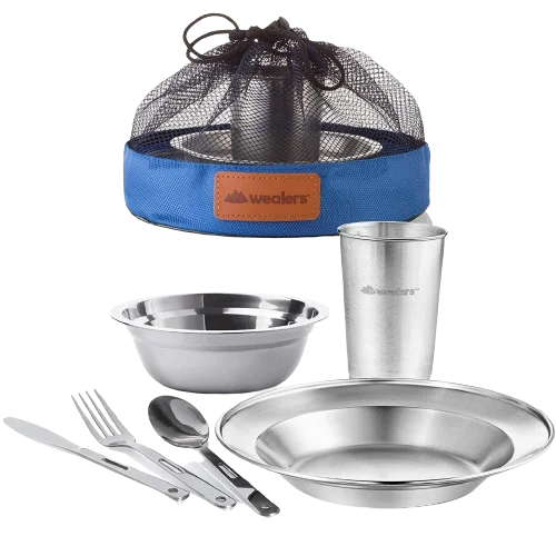 Stainless Steel Camping Messware Dish Set