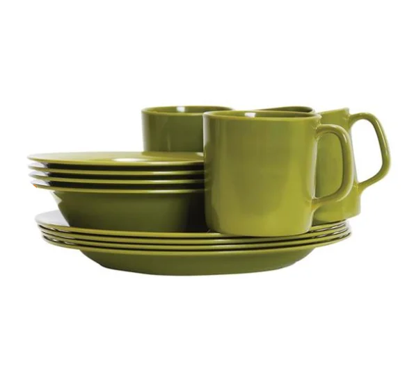 Campmaster 12pc Melamine Camping Dinner Set