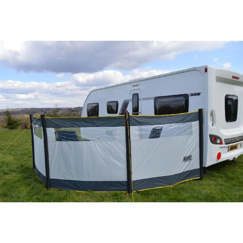 Maypole 3 Panel Inflatable Camping Windbreak with Windows L480cm x H140cm