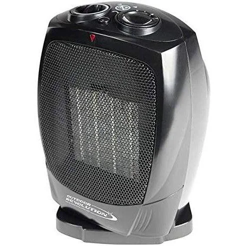 Outdoor Revolution Portable PTC Oscillating Ceramic Heater 750W/1500W Camping